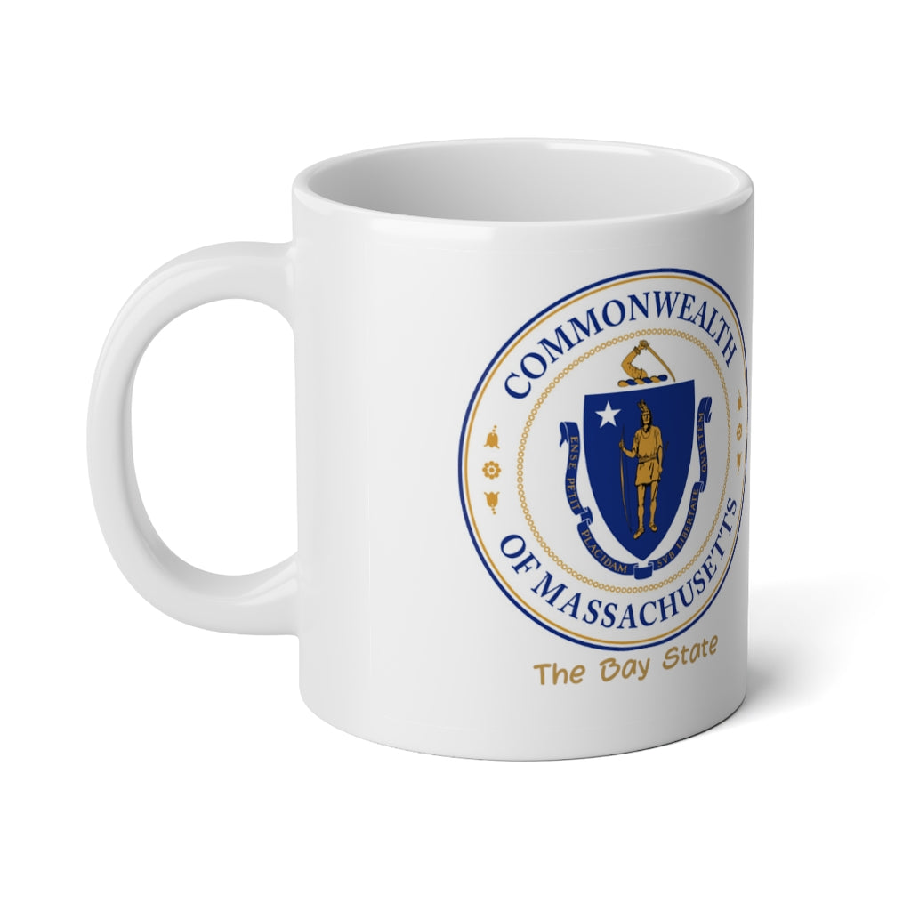 Massachusetts State Flag Jumbo Mug, 20oz