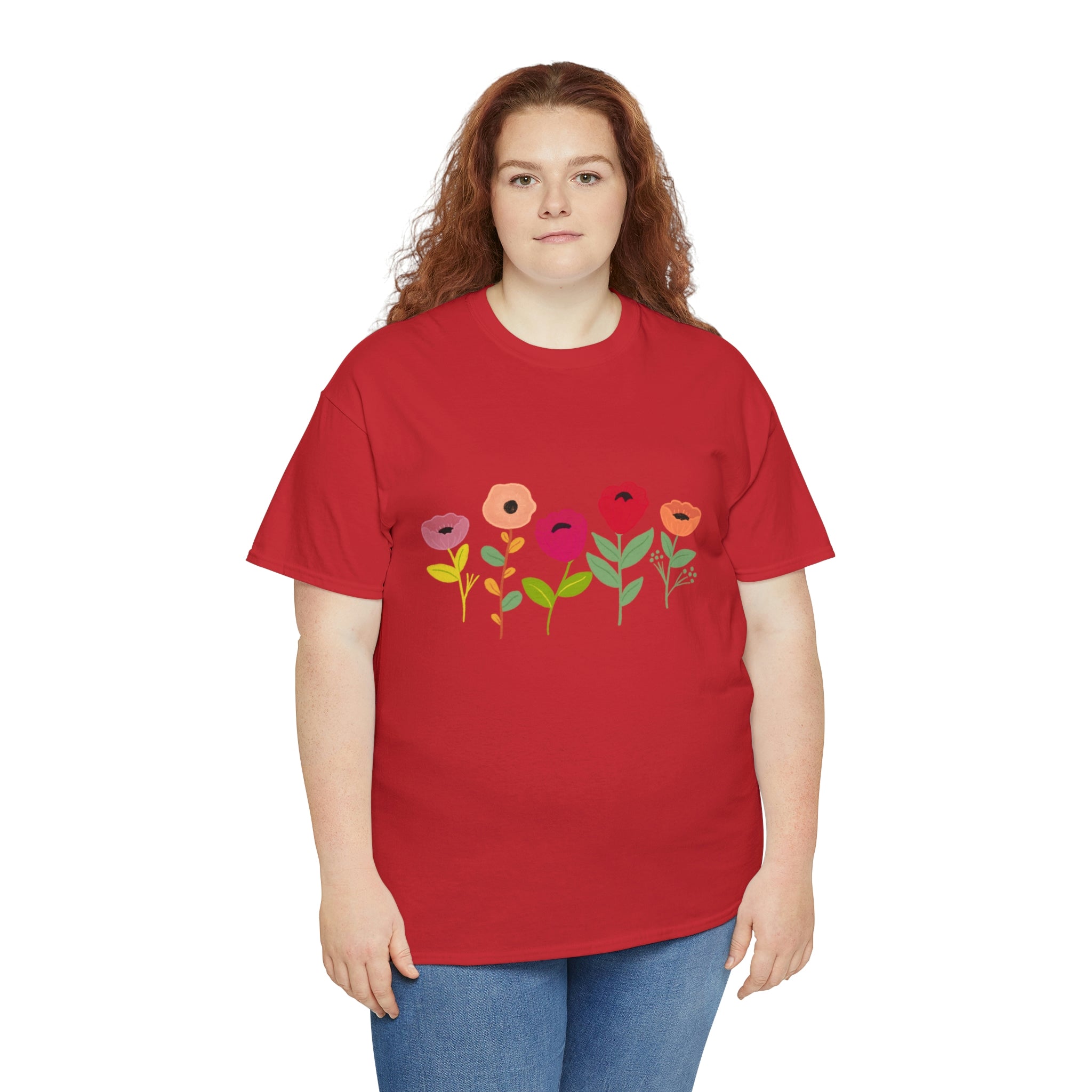 Spring Flowers Unisex Heavy Cotton Tee