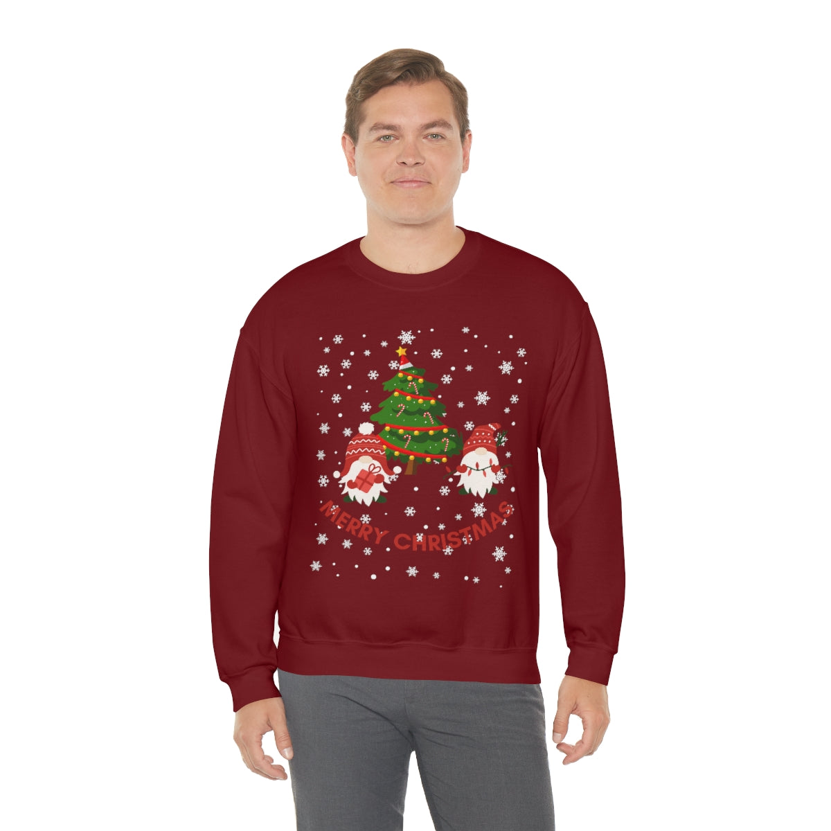 Merry & Bright Holidays Christmas Unisex Heavy Blend™ Crewneck Sweatshirt