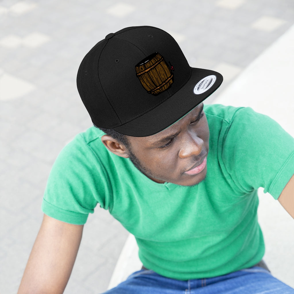 Beer Keg Unisex Flat Bill Hat