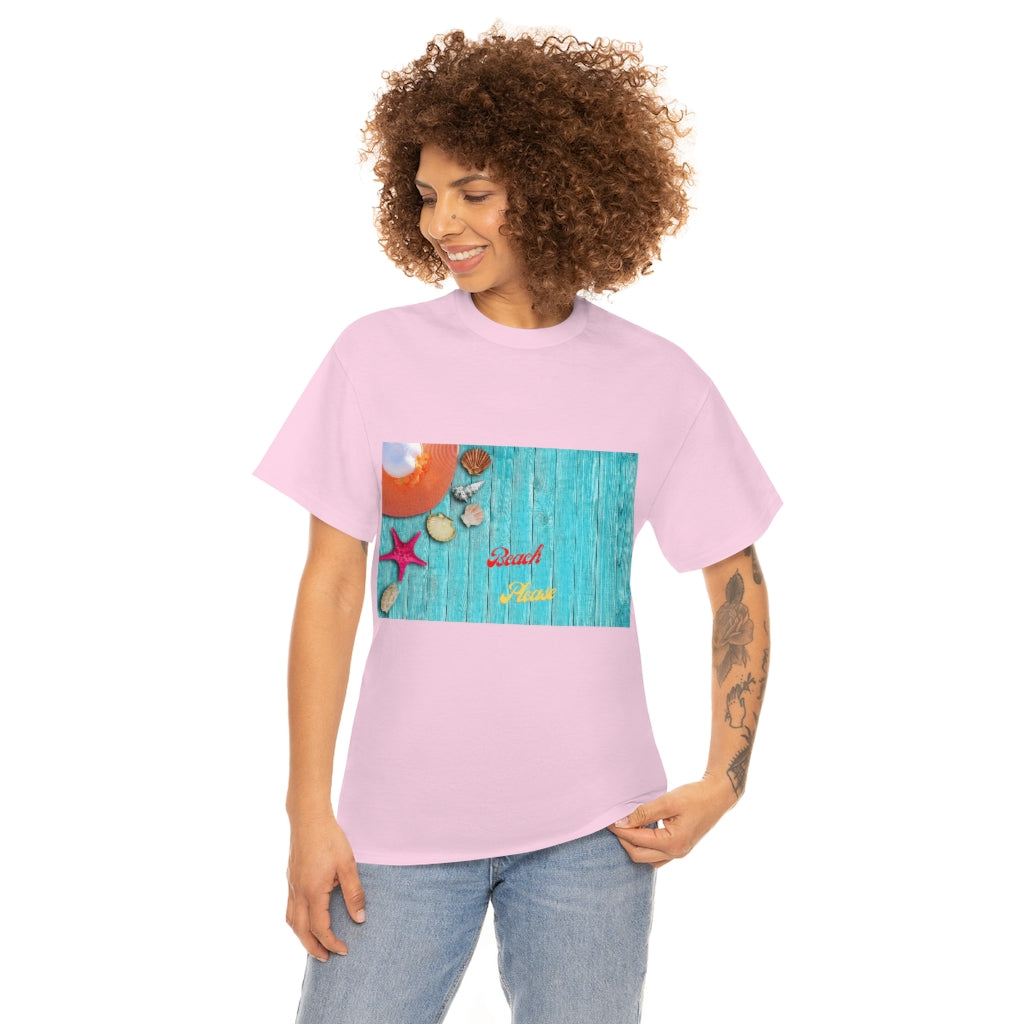 The Beach Please Unisex Heavy Cotton Tee