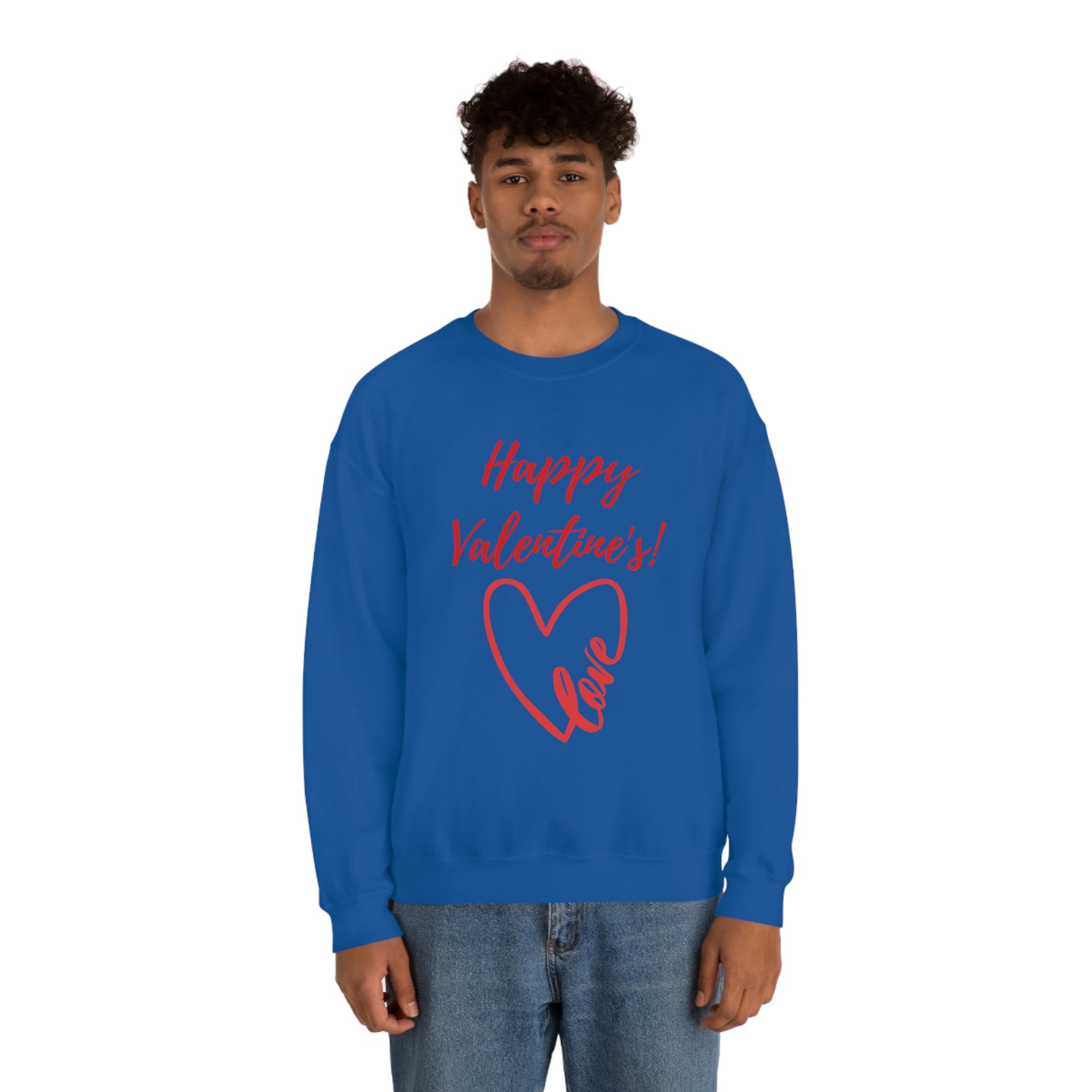 Happy Valentine's Love! Unisex Heavy Blend™ Crewneck Sweatshirt