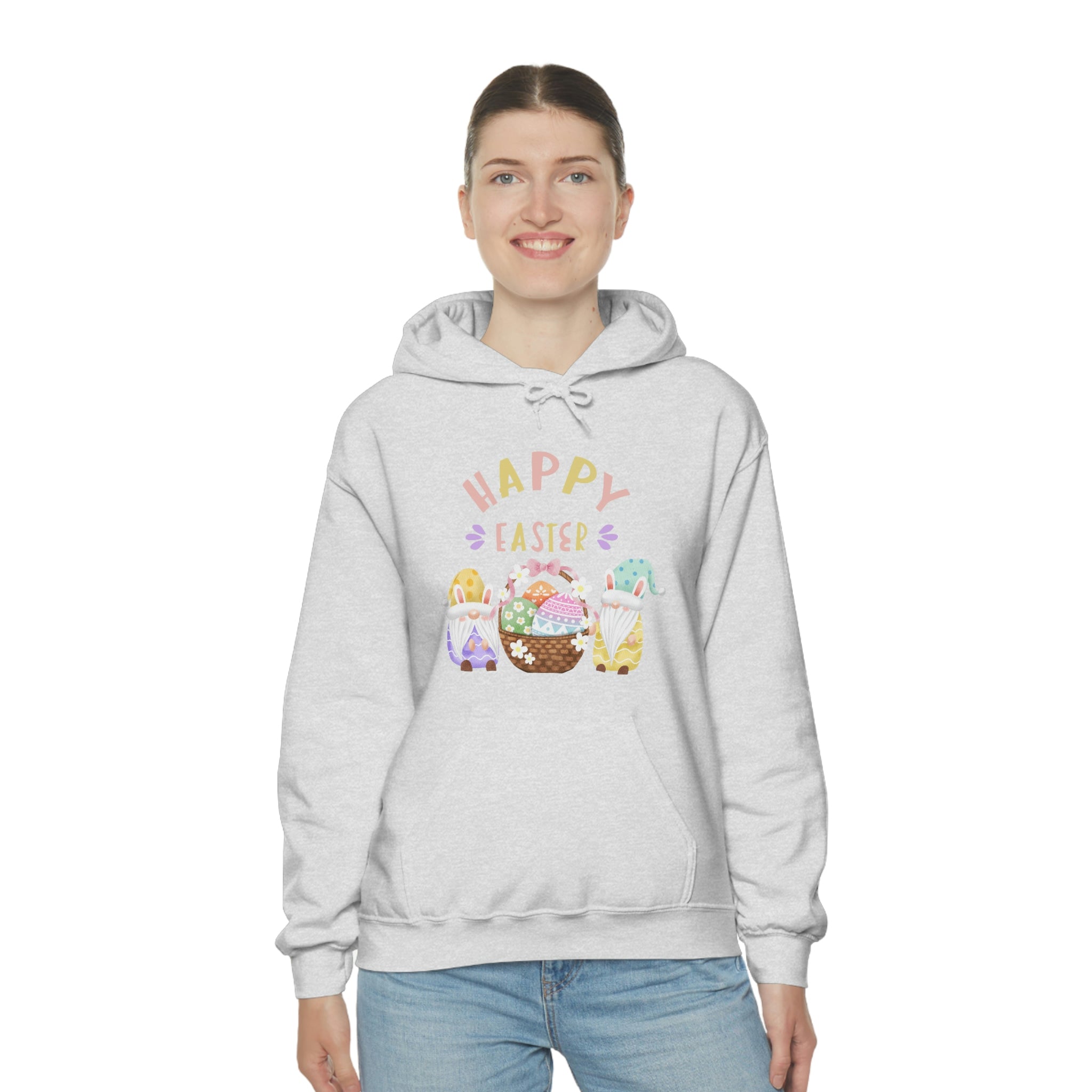 Happy Easter Gnome Unisex Heavy Blend™ Hooded Sweatshirt