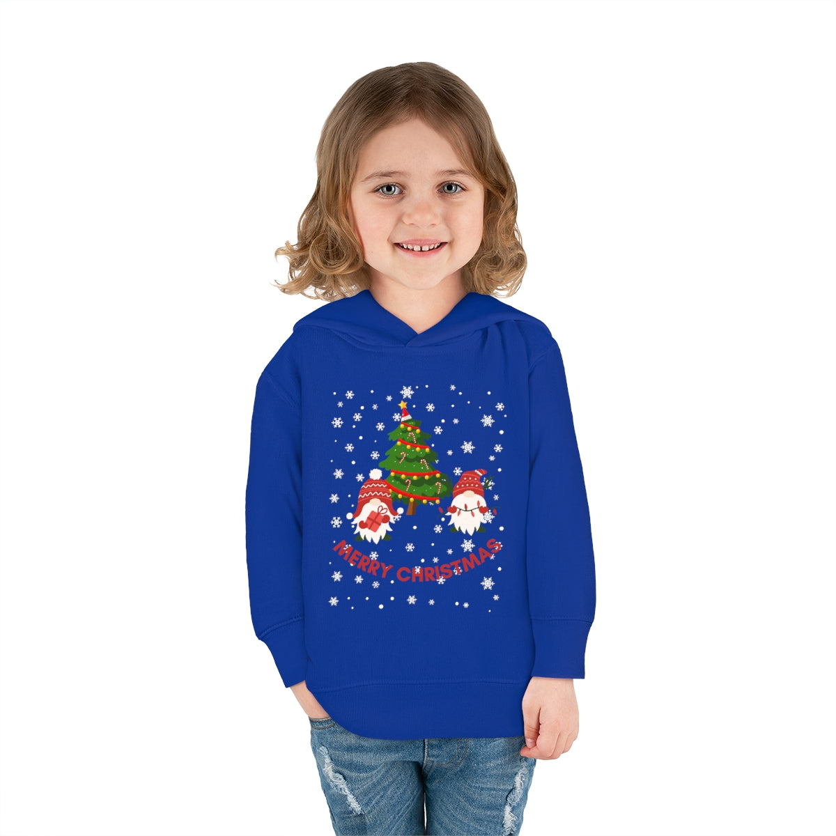 Merry & Bright Holidays ChristmasToddler Pullover Fleece Hoodie