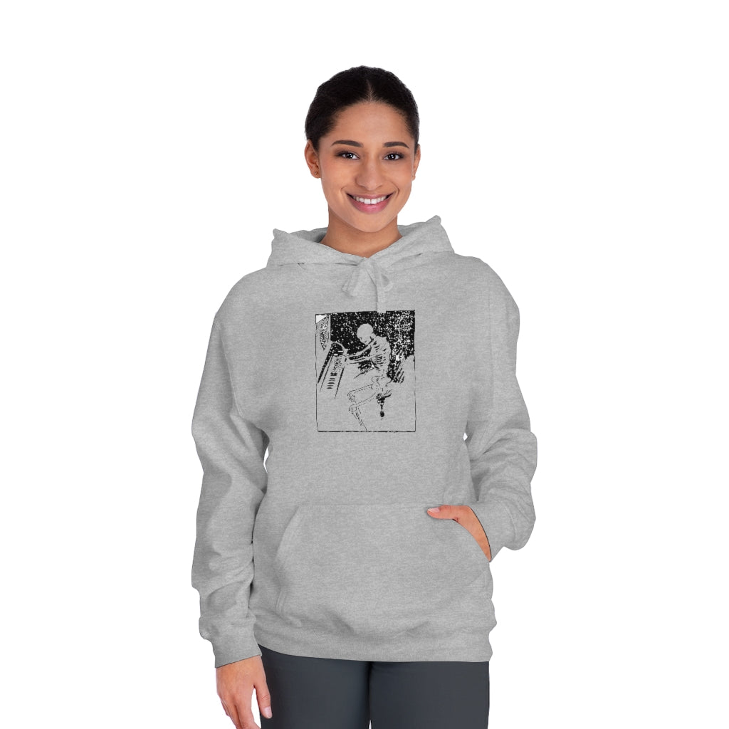 Piano Player Unisex Fleece Pullover Hoodie