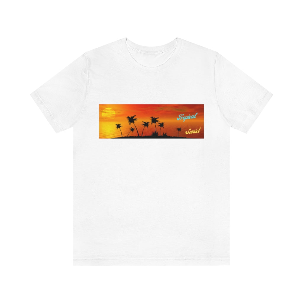 Tropical Sunset Unisex Jersey Short Sleeve Tee