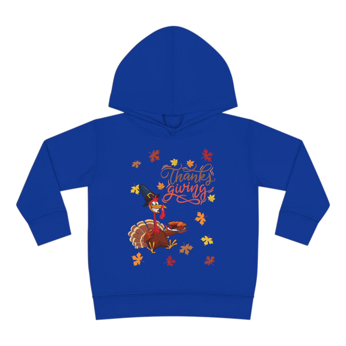 Thanksgiving Turkey Toddler Pullover Fleece Hoodie