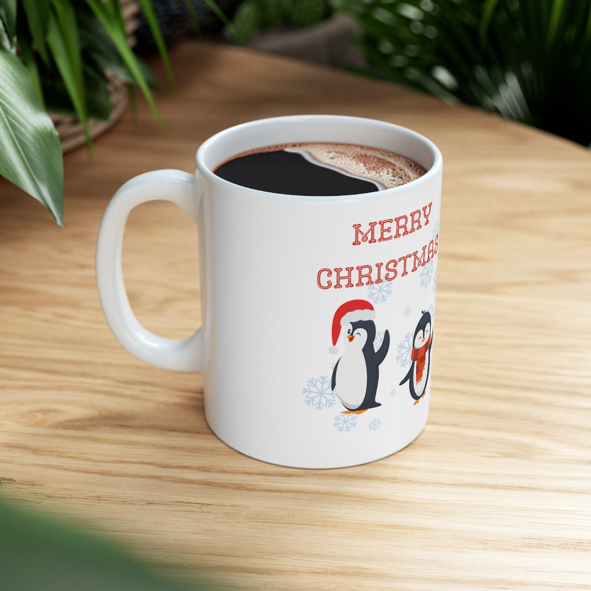 Penguin Merry Christmas Ceramic Mug 11oz