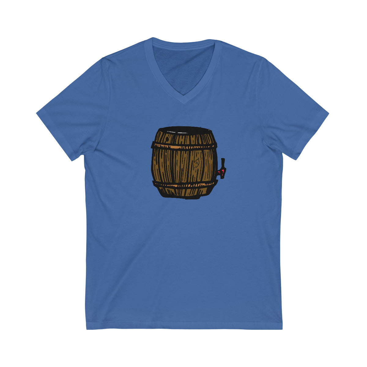 Big Barrel Unisex Jersey Short Sleeve V-Neck Tee