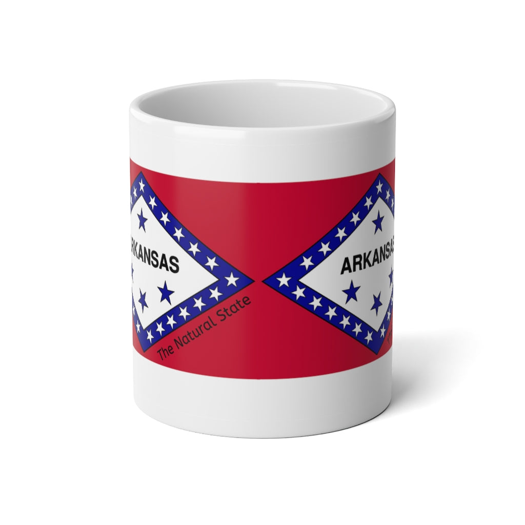 Arkansas State Flag Jumbo Mug, 20oz