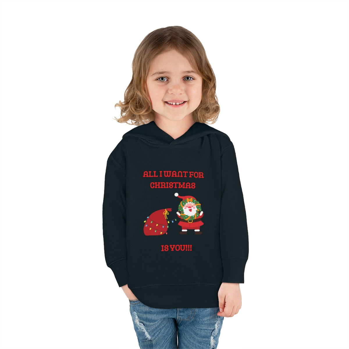 All I Want For Christmas Is You!!!Toddler Pullover Fleece Hoodie