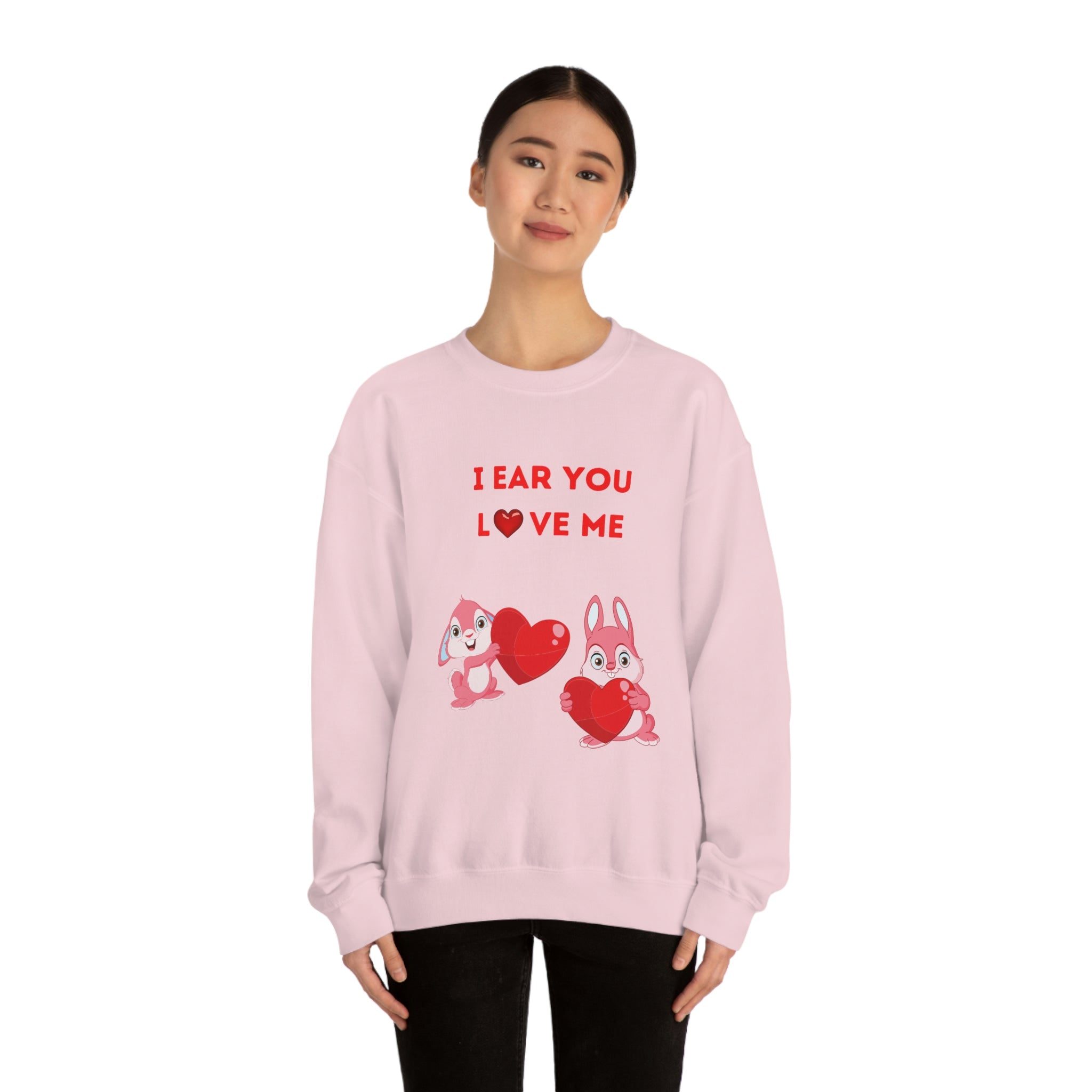 I Ear You Love Me Unisex Heavy Blend™ Crewneck Sweatshirt