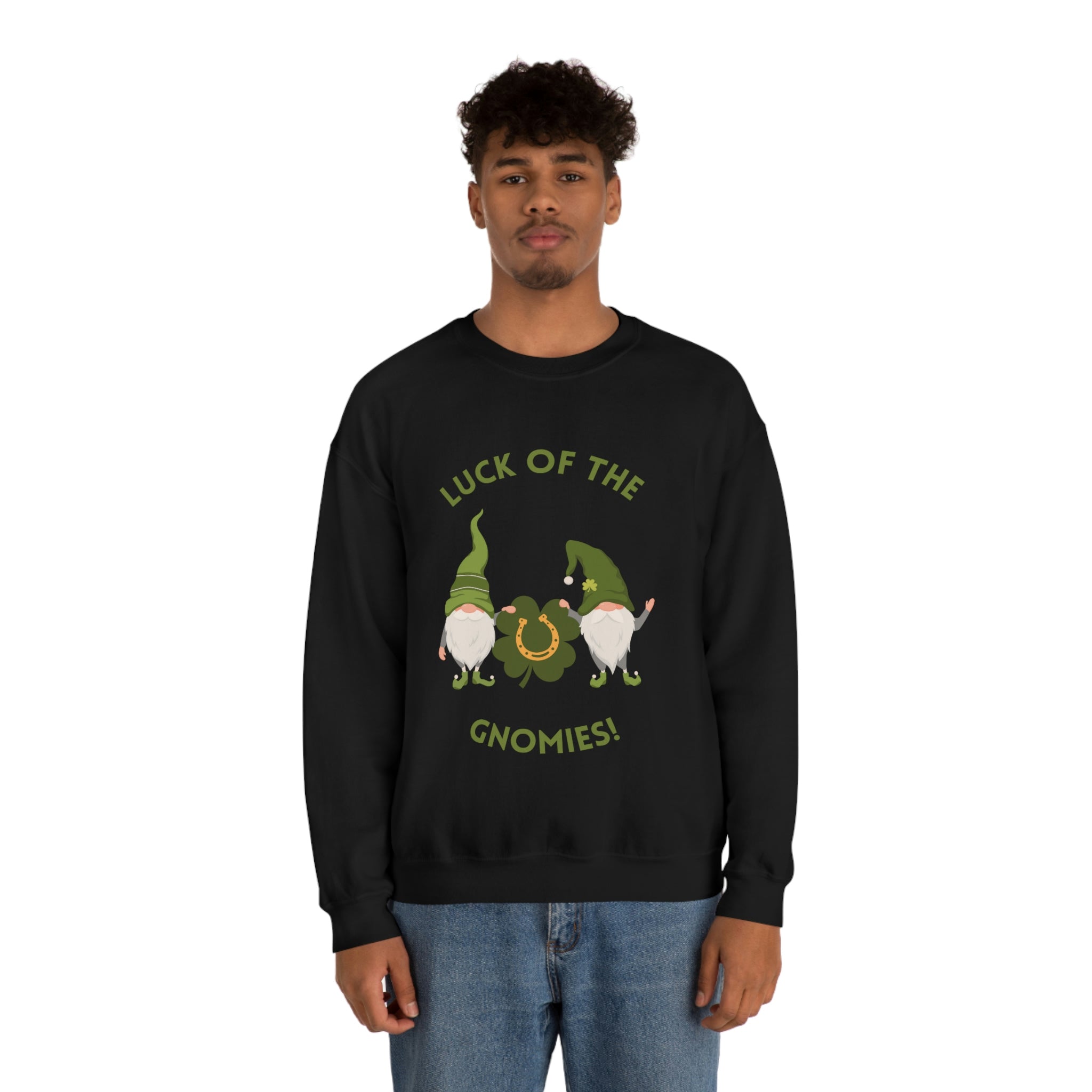 The Luck Of The Gnomies! Unisex Heavy Blend™ Crewneck Sweatshirt