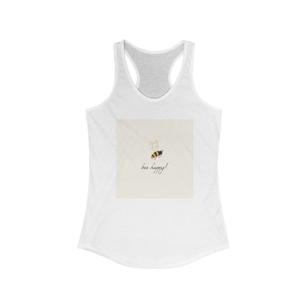 Bee Happy Women's Ideal Racerback Tank