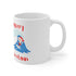 Surfing Santa Ceramic Mug 11oz