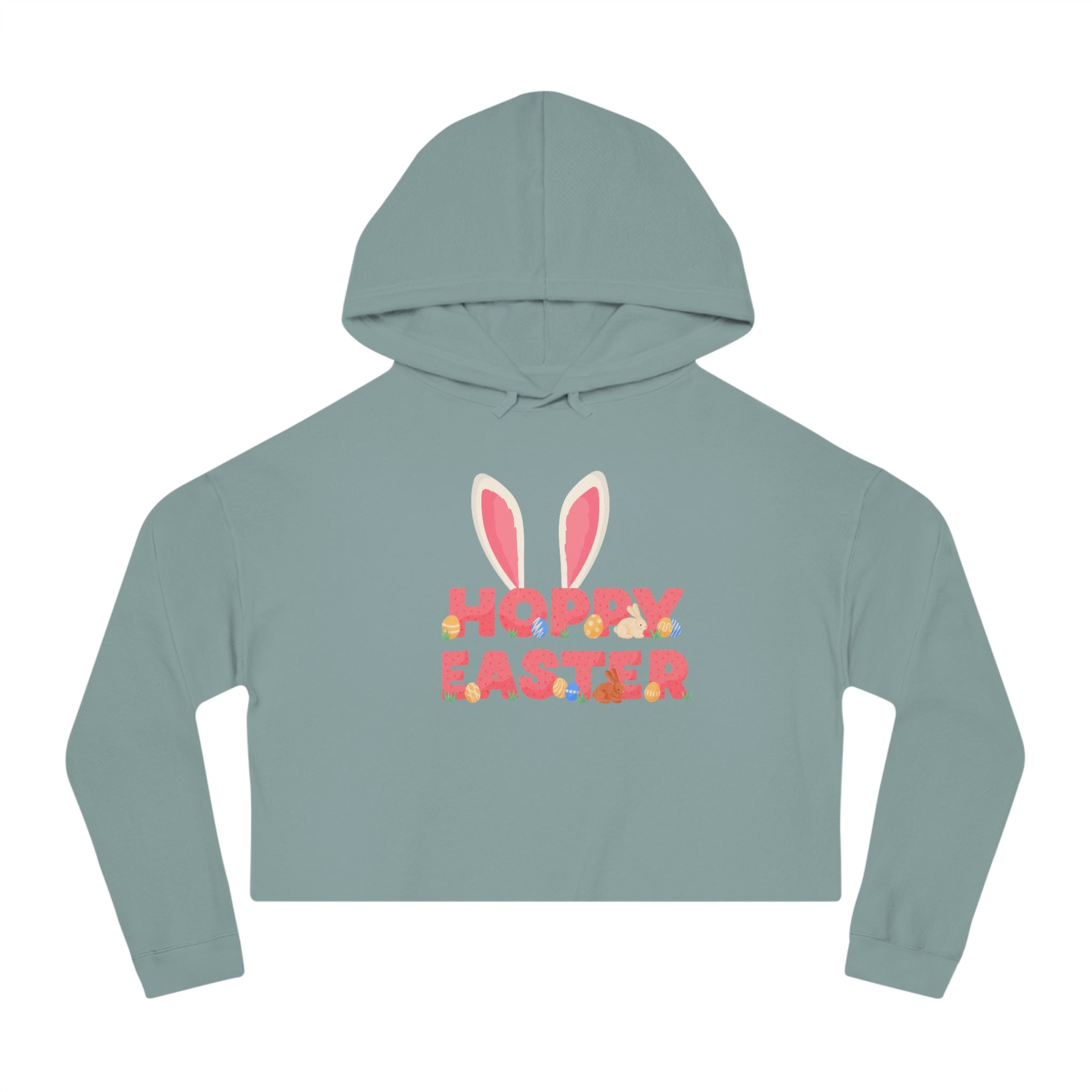 The Hoppy Easter Women’s Cropped Hooded Sweatshirt