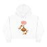 Happy Thanksgiving Pilgrim Turkey Crop Hoodie