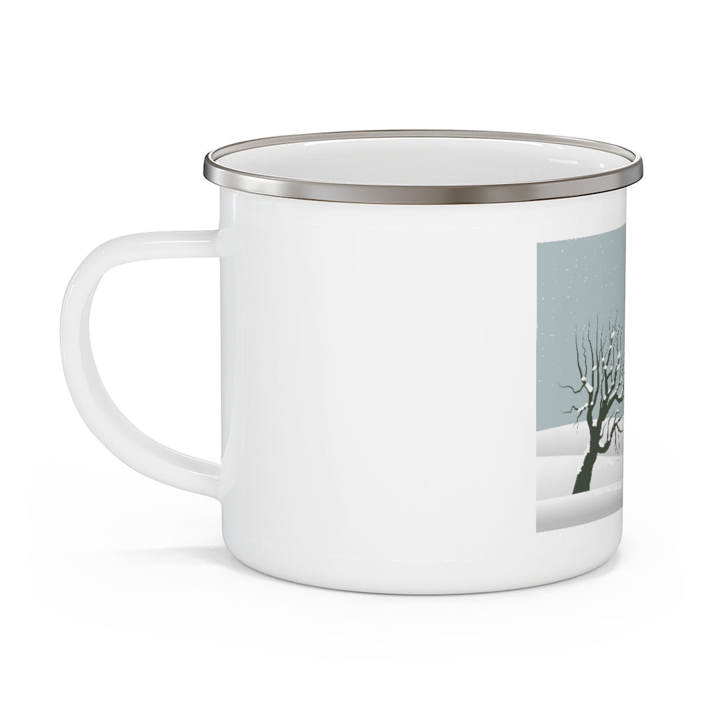 Christmas Season Enamel Camping Mug