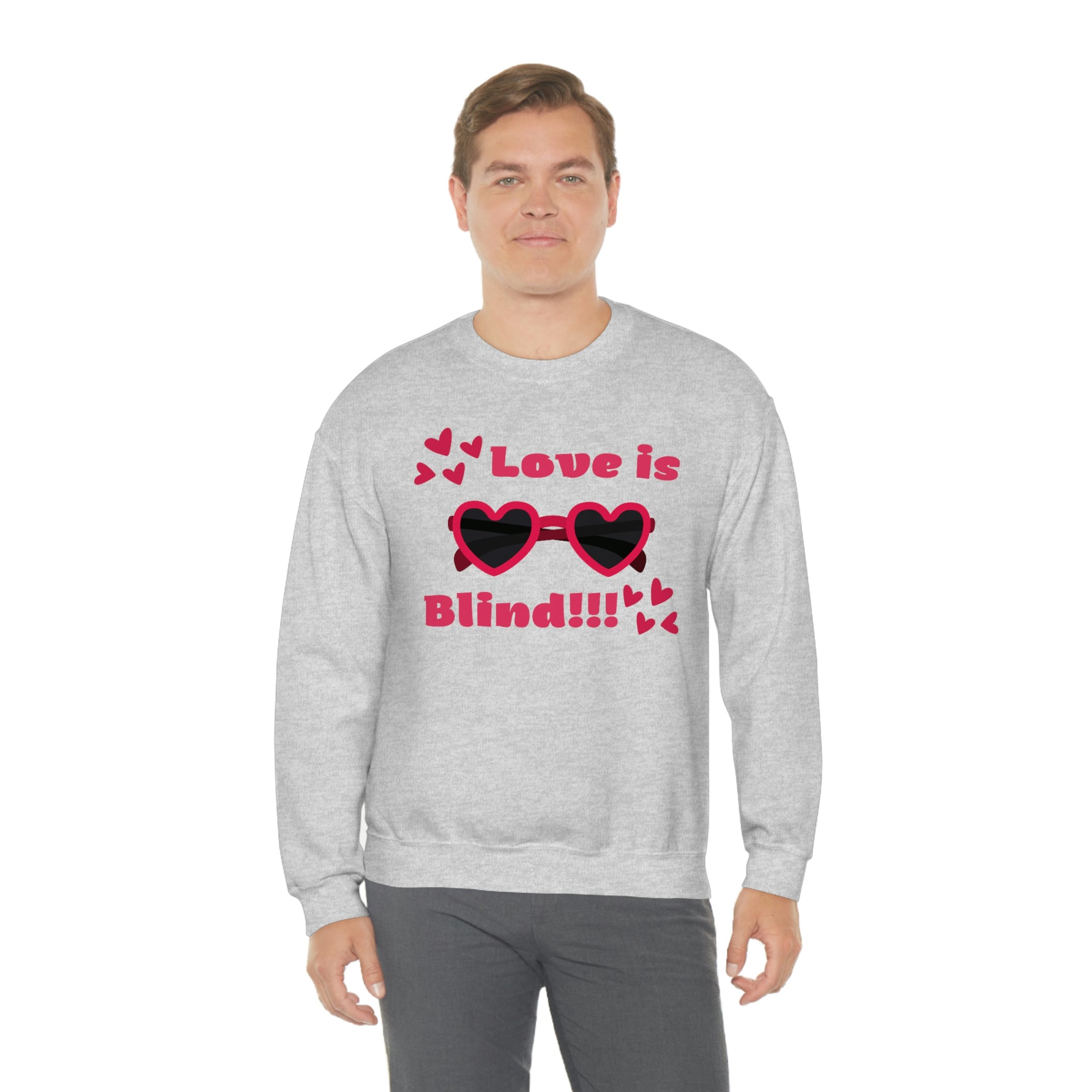 Love Is Blind!!! Unisex Heavy Blend™ Crewneck Sweatshirt