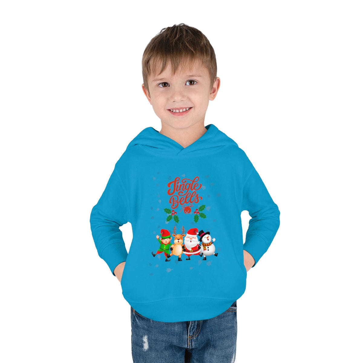 Jingle Bells Toddler Pullover Fleece Hoodie