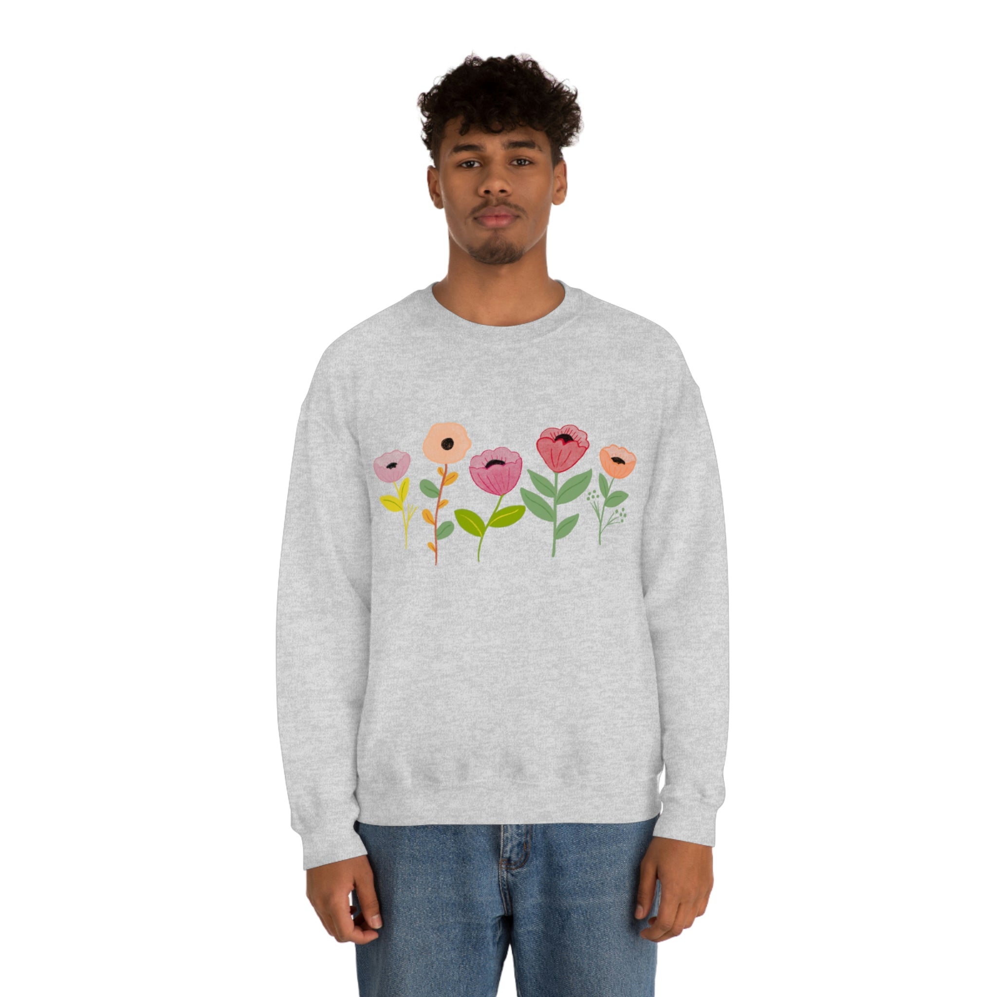 Spring Flowers Unisex Heavy Blend™ Crewneck Sweatshirt