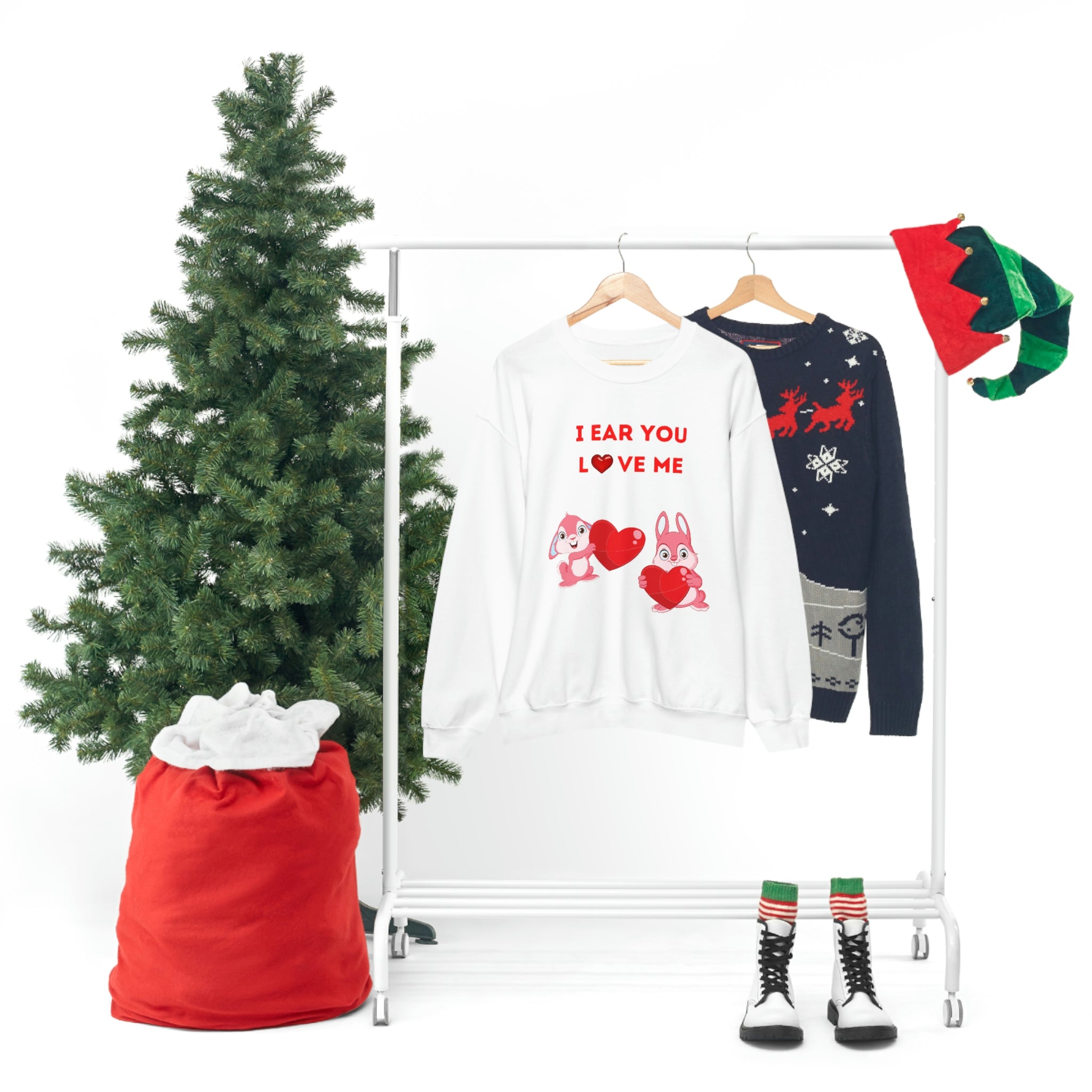 I Ear You Love Me Unisex Heavy Blend™ Crewneck Sweatshirt
