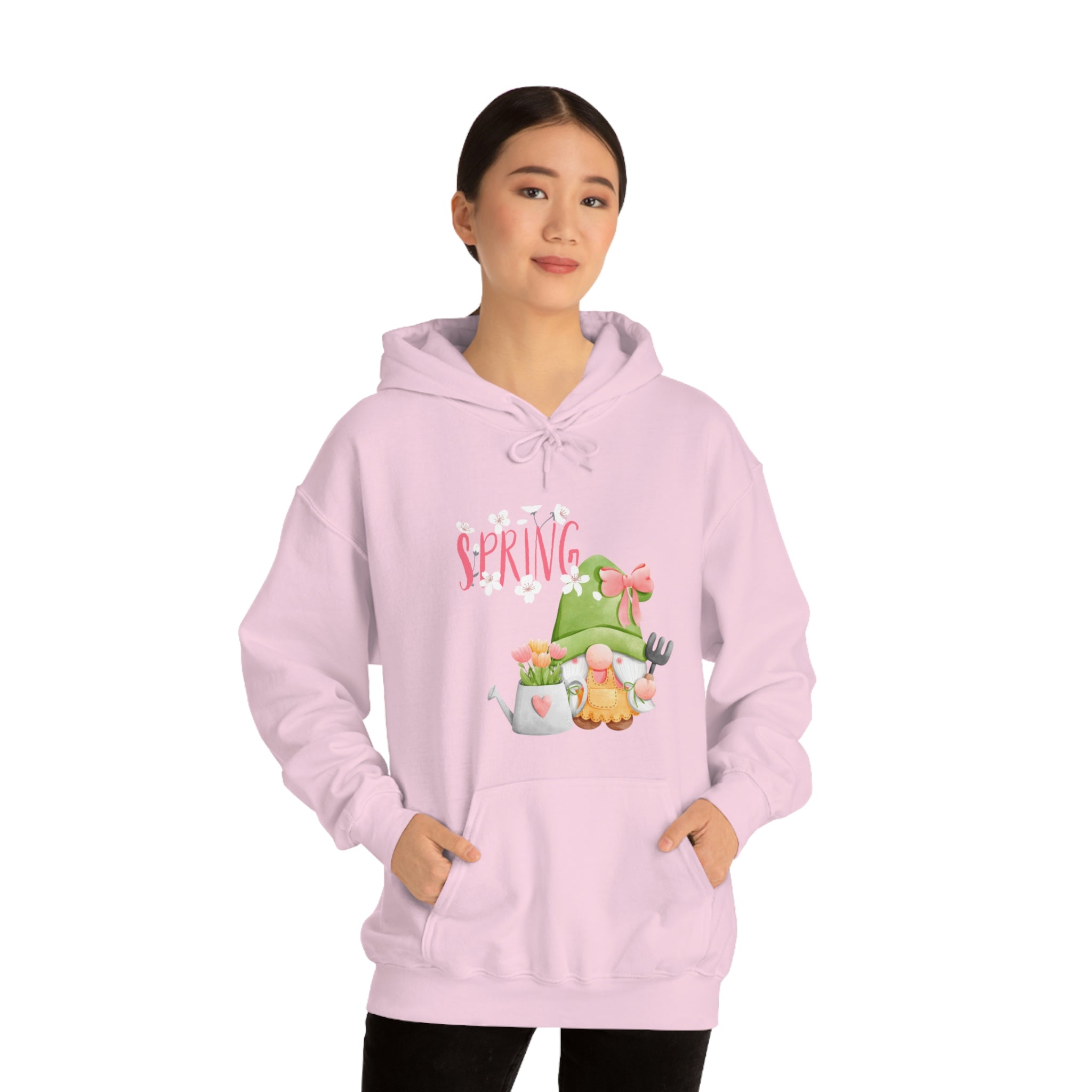 Gnome Happy Spring Unisex Heavy Blend™ Hooded Sweatshirt