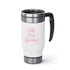 Full Time Grandma Stainless Steel Travel Mug with Handle, 14oz