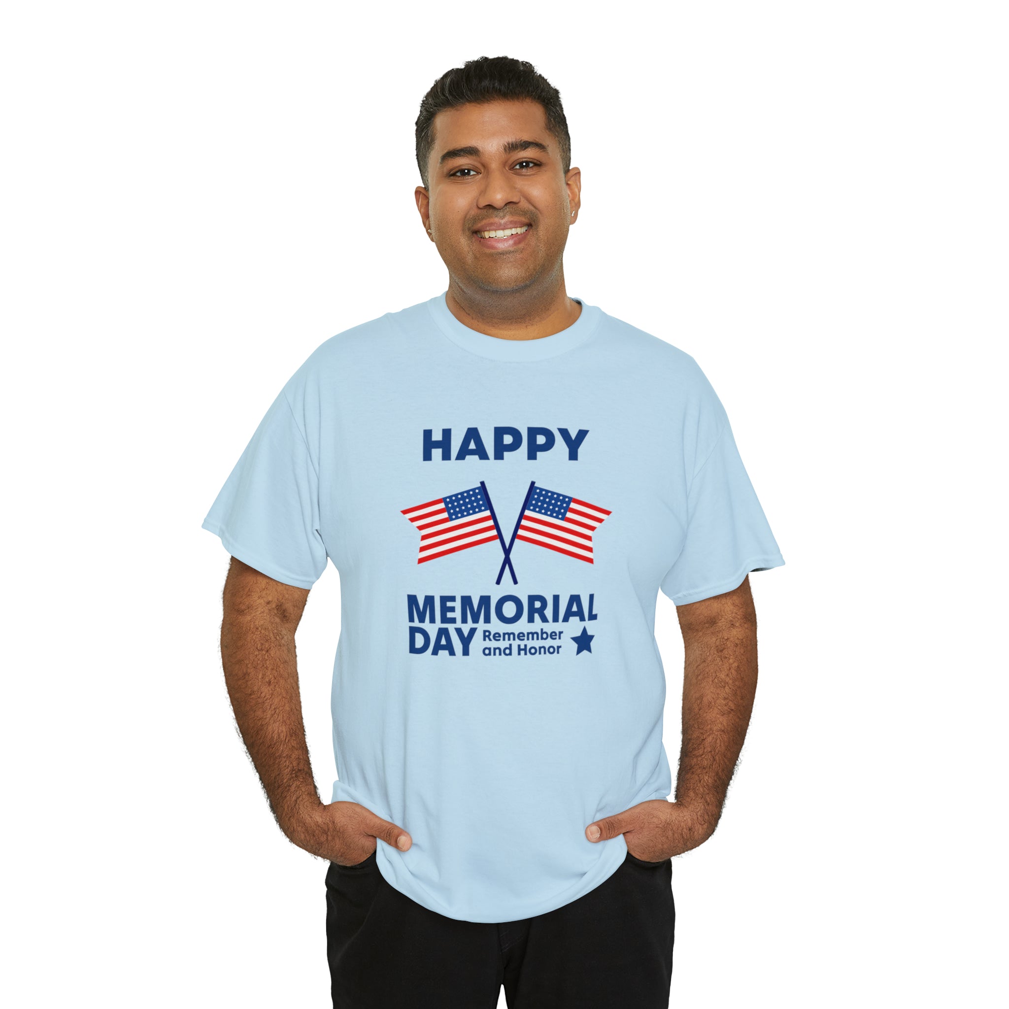 Happy Memorial Day Unisex Heavy Cotton Tee