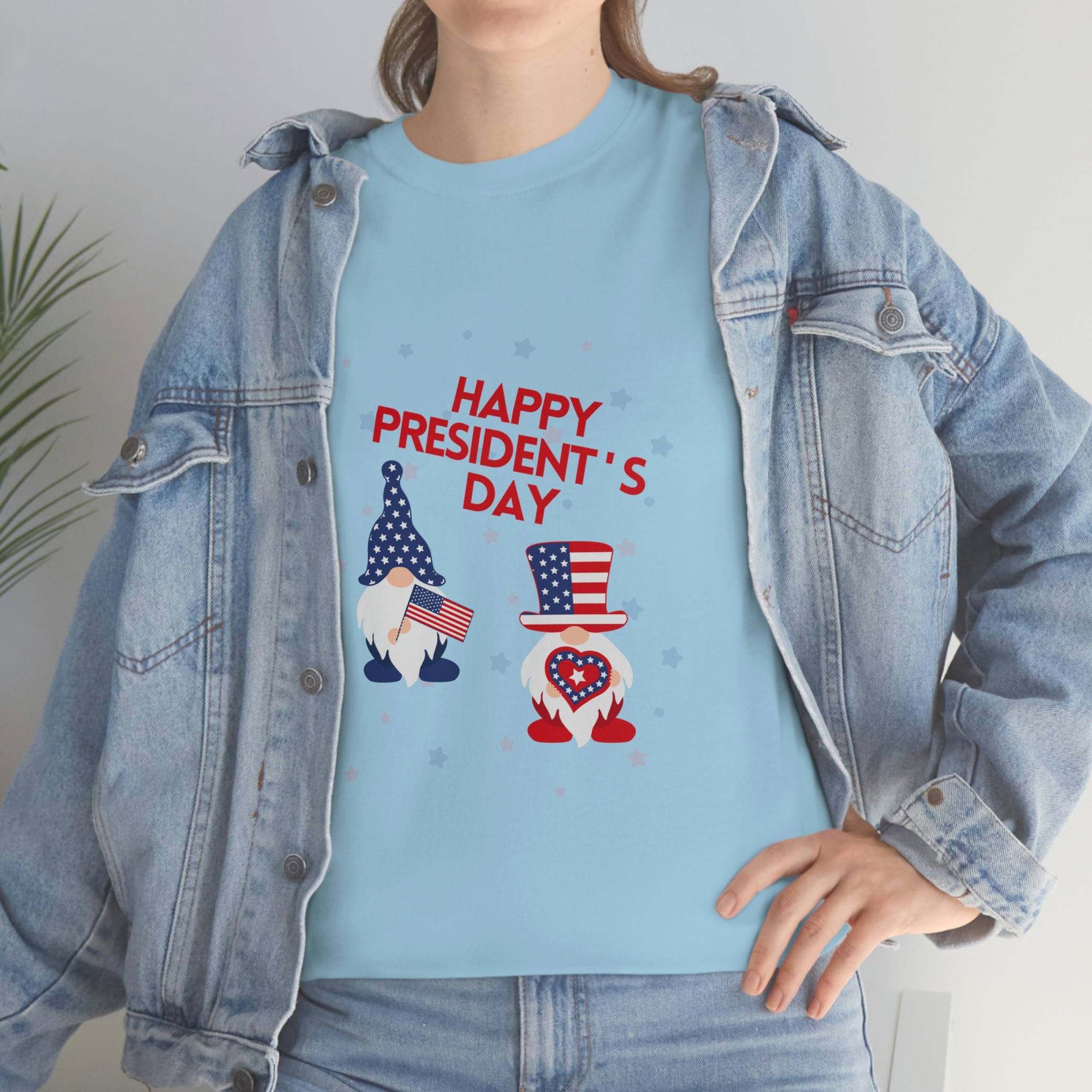 Happy President's Day Gnome Unisex Heavy Cotton Tee