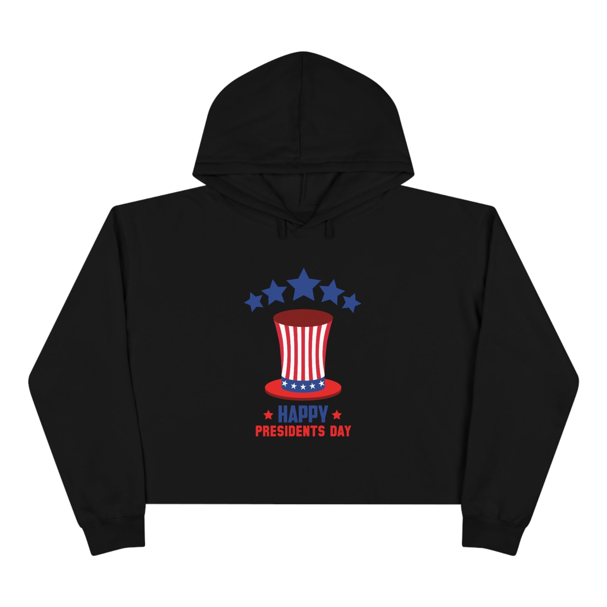 Happy President's Day Hat Crop Hoodie