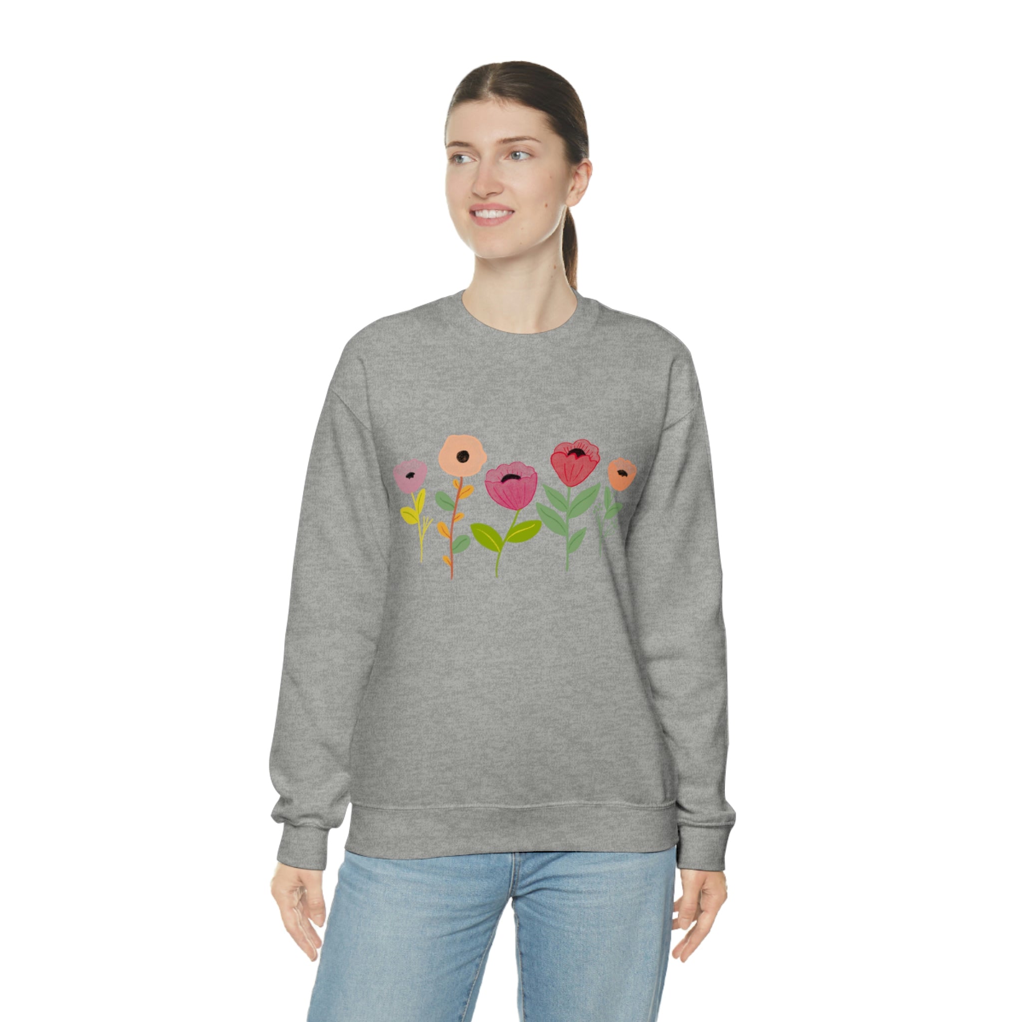 Spring Flowers Unisex Heavy Blend™ Crewneck Sweatshirt