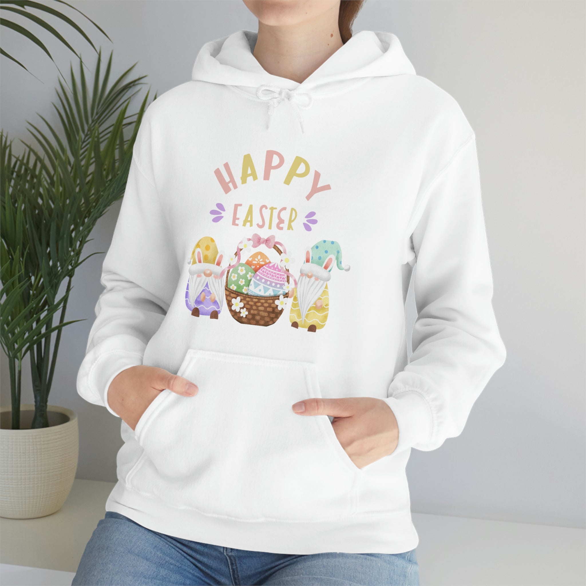 Happy Easter Gnome Unisex Heavy Blend™ Hooded Sweatshirt