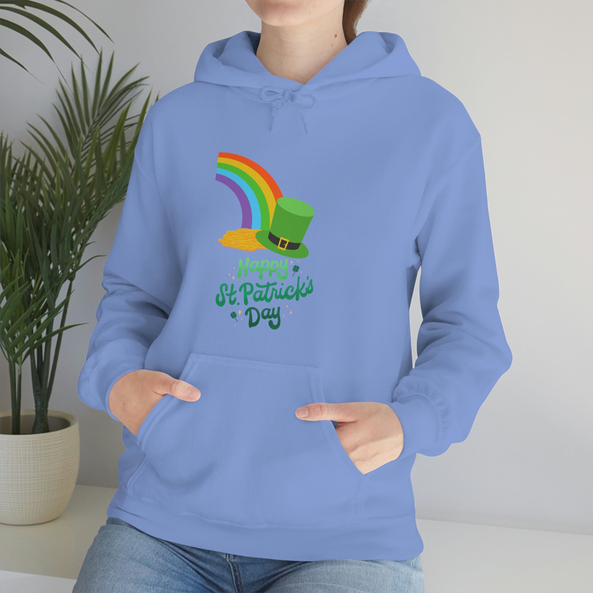 Happy Saint Patrick Day Unisex Heavy Blend™ Hooded Sweatshirt