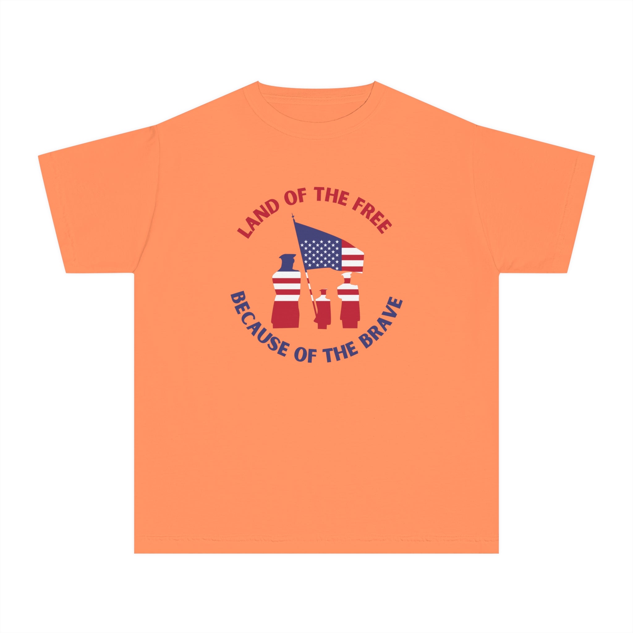 Memorial Day Land Of The Free Youth Midweight Tee