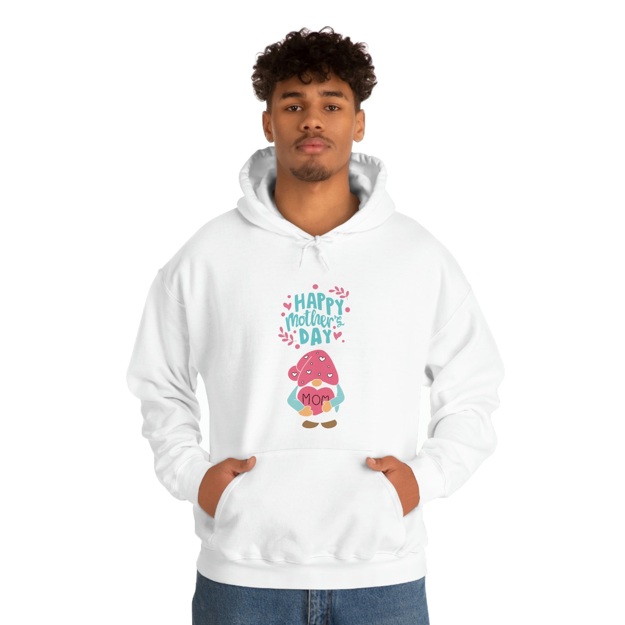 Happy Mother's Day Gnome Unisex Heavy Blend™ Hooded Sweatshirt