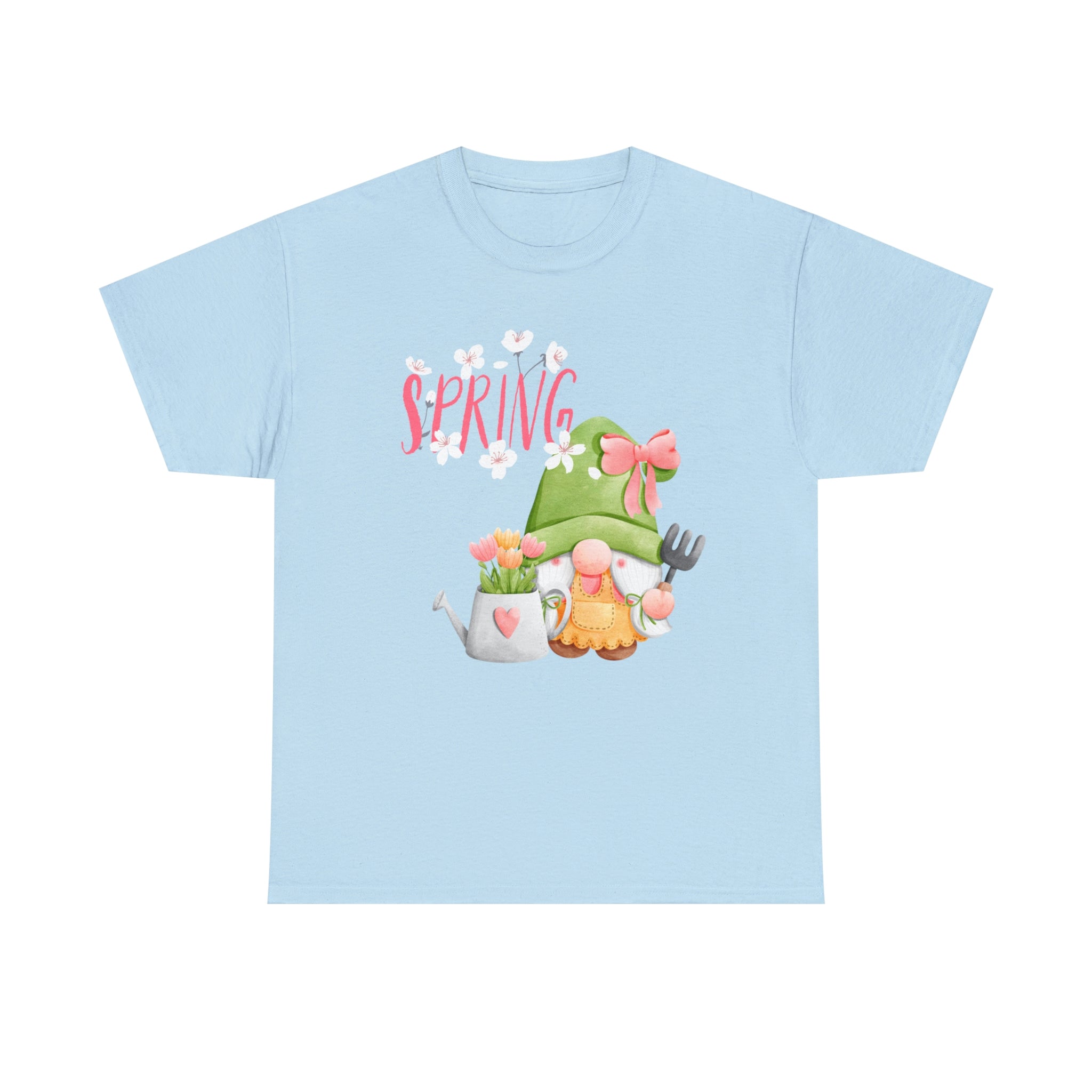 Gnome Happy Spring Unisex Heavy Cotton Tee