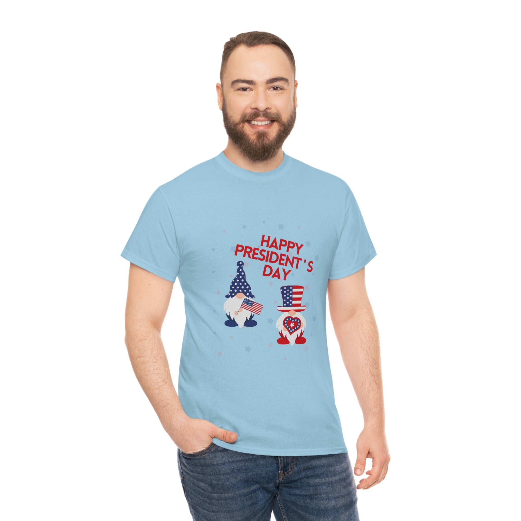 Happy President's Day Gnome Unisex Heavy Cotton Tee