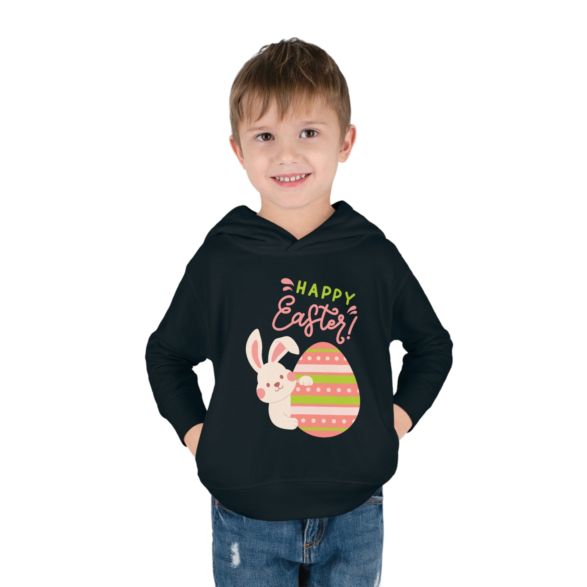 Easter Egg Toddler Pullover Fleece Hoodie