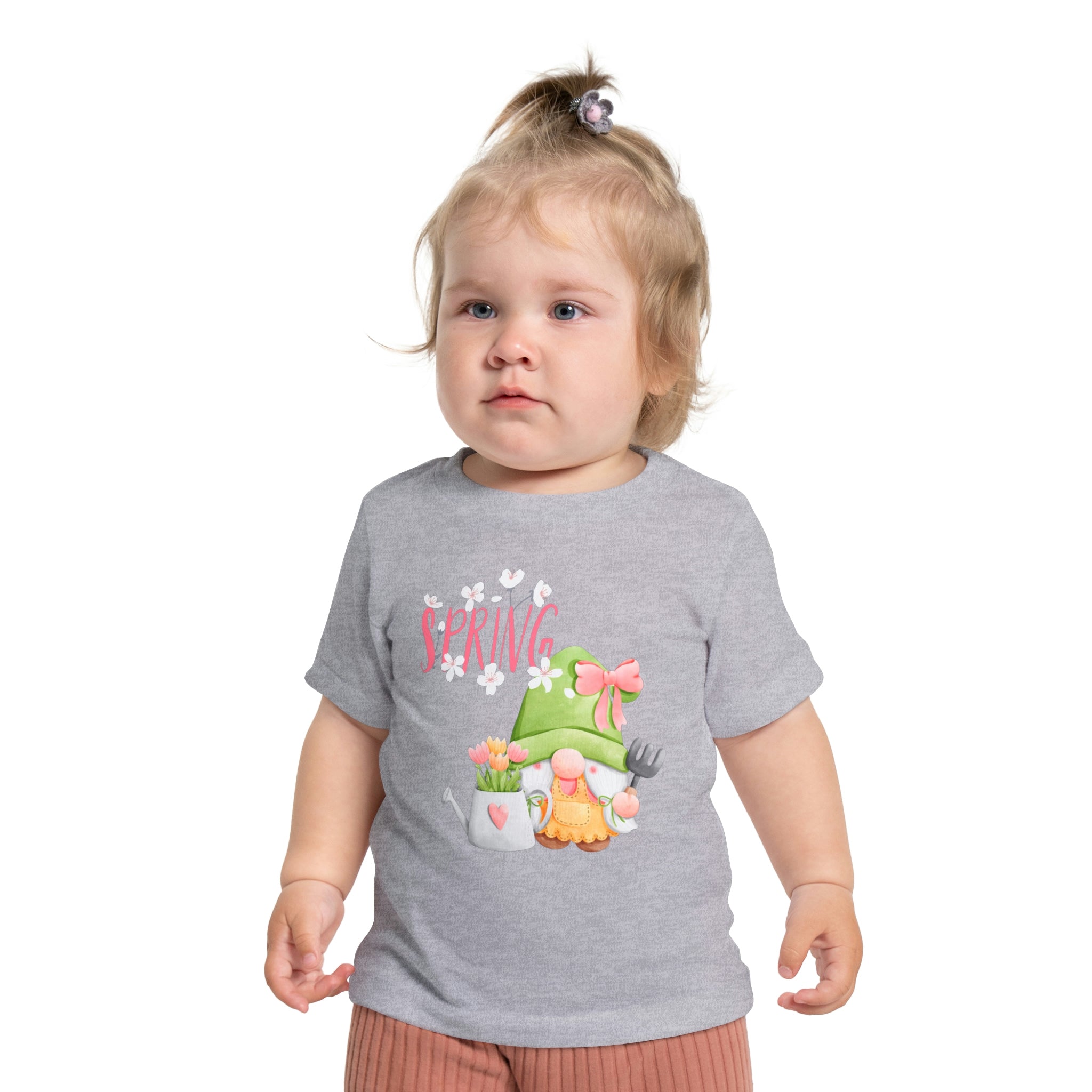 Gnome Happy Spring Baby Short Sleeve T-Shirt