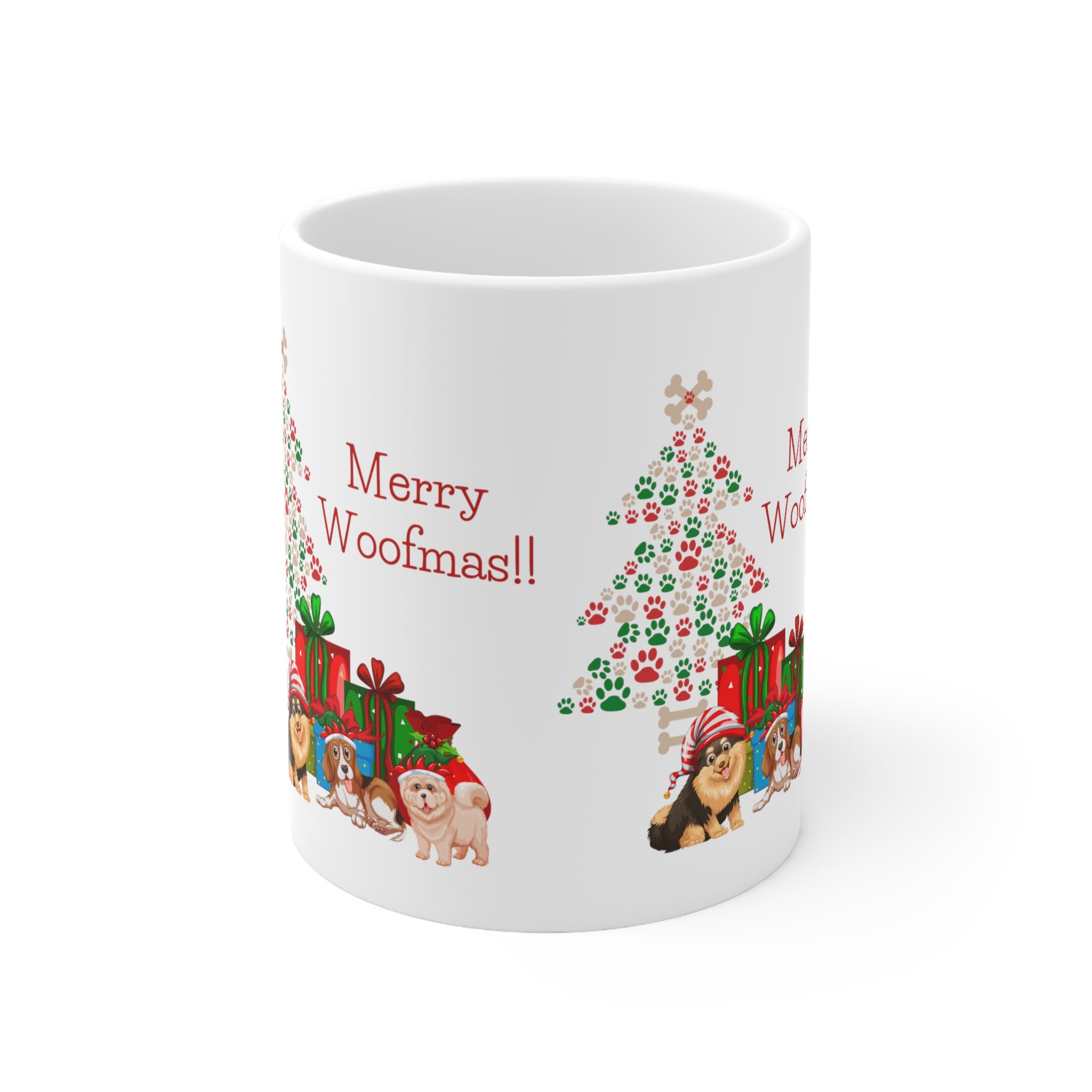 Merry Woolfmas Ceramic Mug 11oz