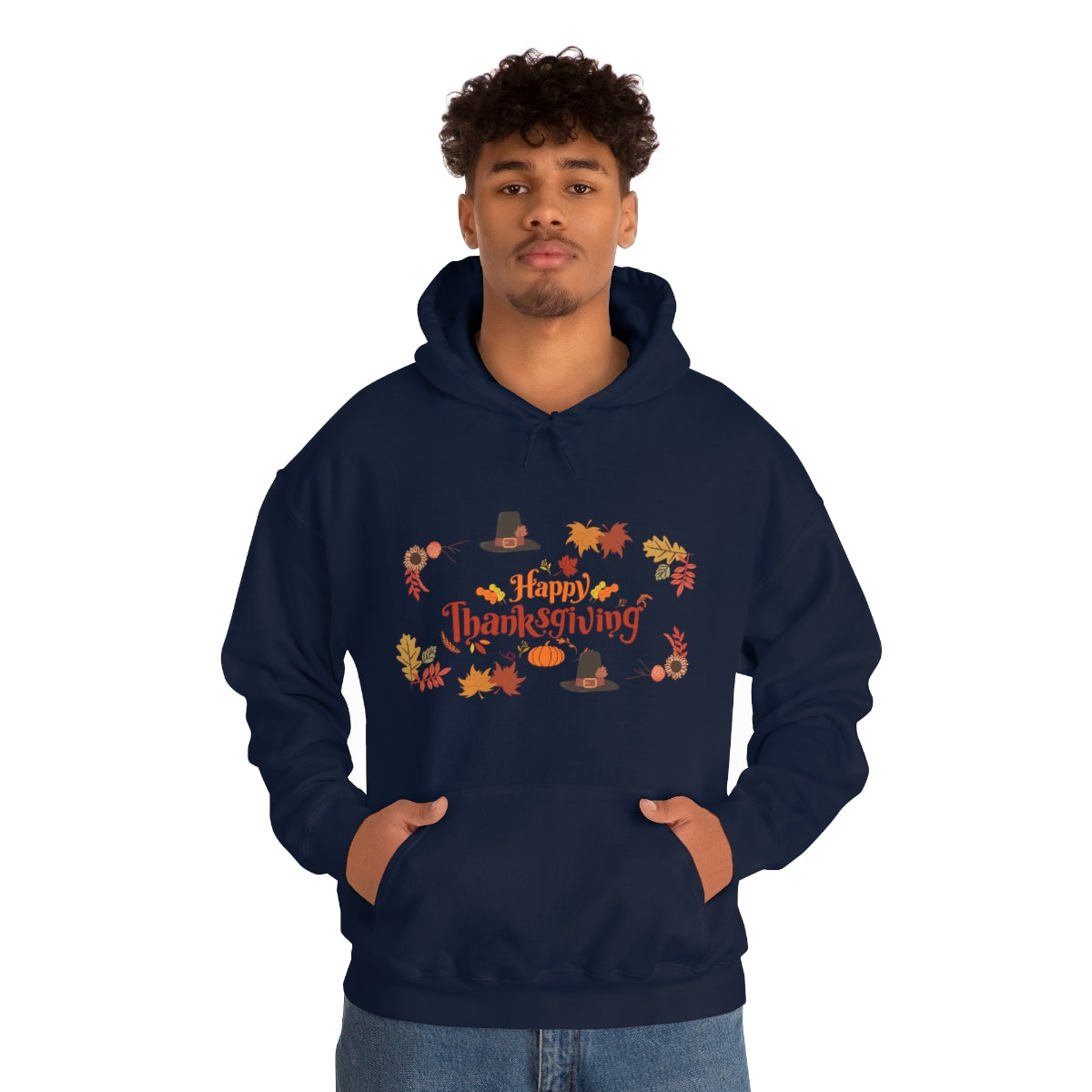 Happy Thanksgiving Unisex Heavy Blend™ Hooded Sweatshirt