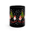 Merry & Bright Holidays Christmas 11oz Black Mug