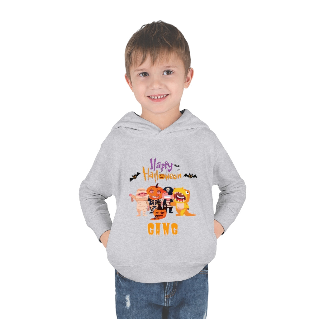 Happy Halloween Gang Toddler Pullover Fleece Hoodie