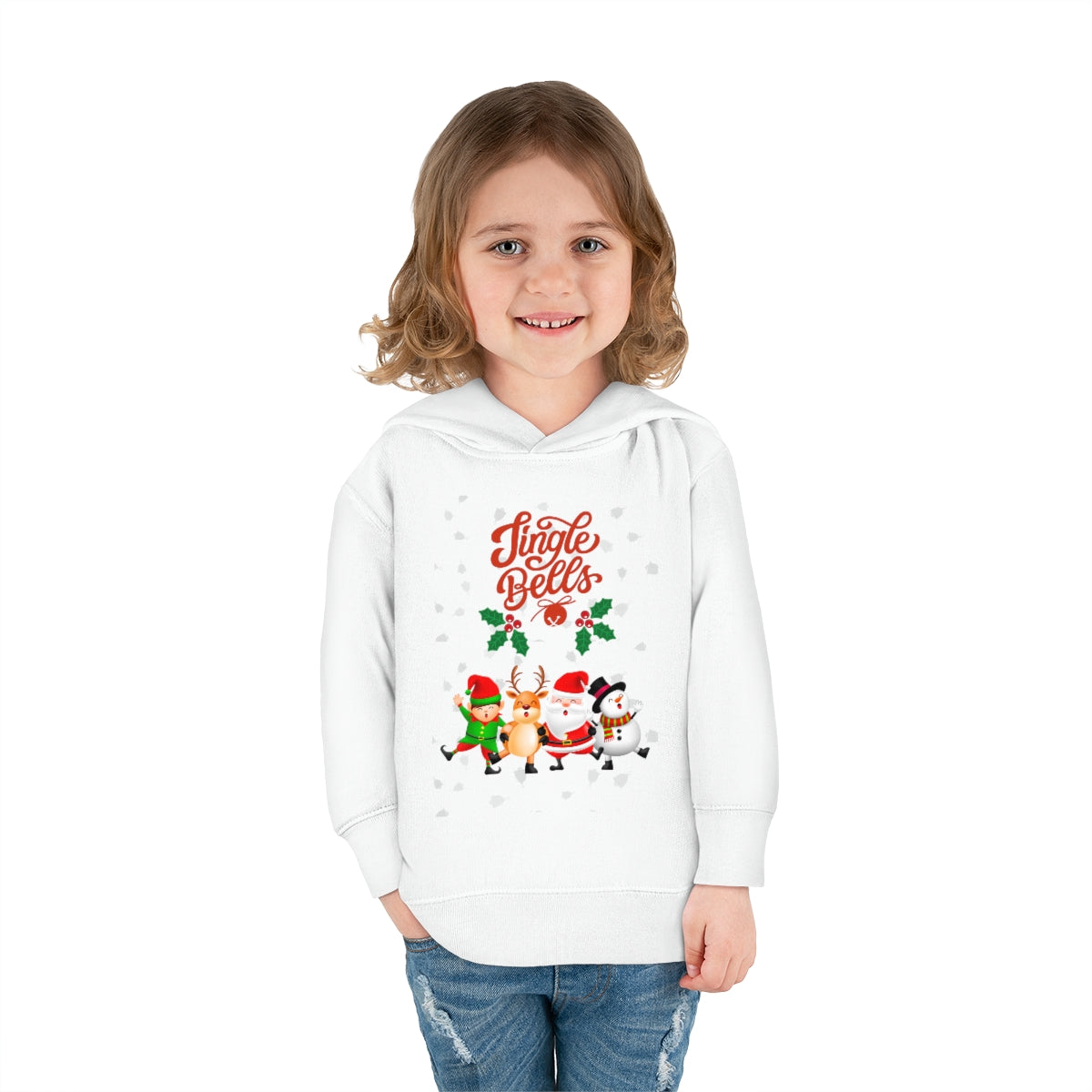 Jingle Bells Toddler Pullover Fleece Hoodie