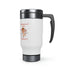 Sending Lots Of Hugs & Kisses Stainless Steel Travel Mug with Handle, 14oz