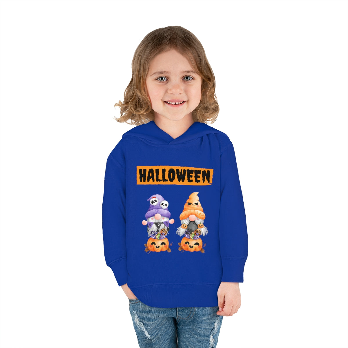 Happy Halloween Pumpkin Candies Toddler Pullover Fleece Hoodie