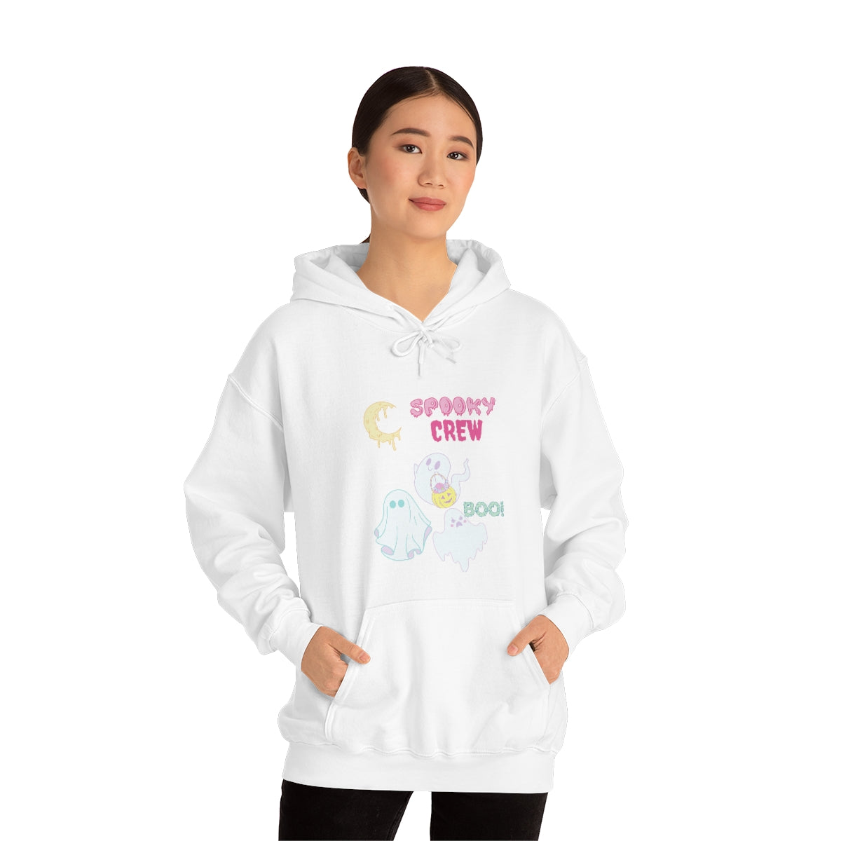 Spooky Crew BOO Unisex Heavy Blend™ Hooded Sweatshirt