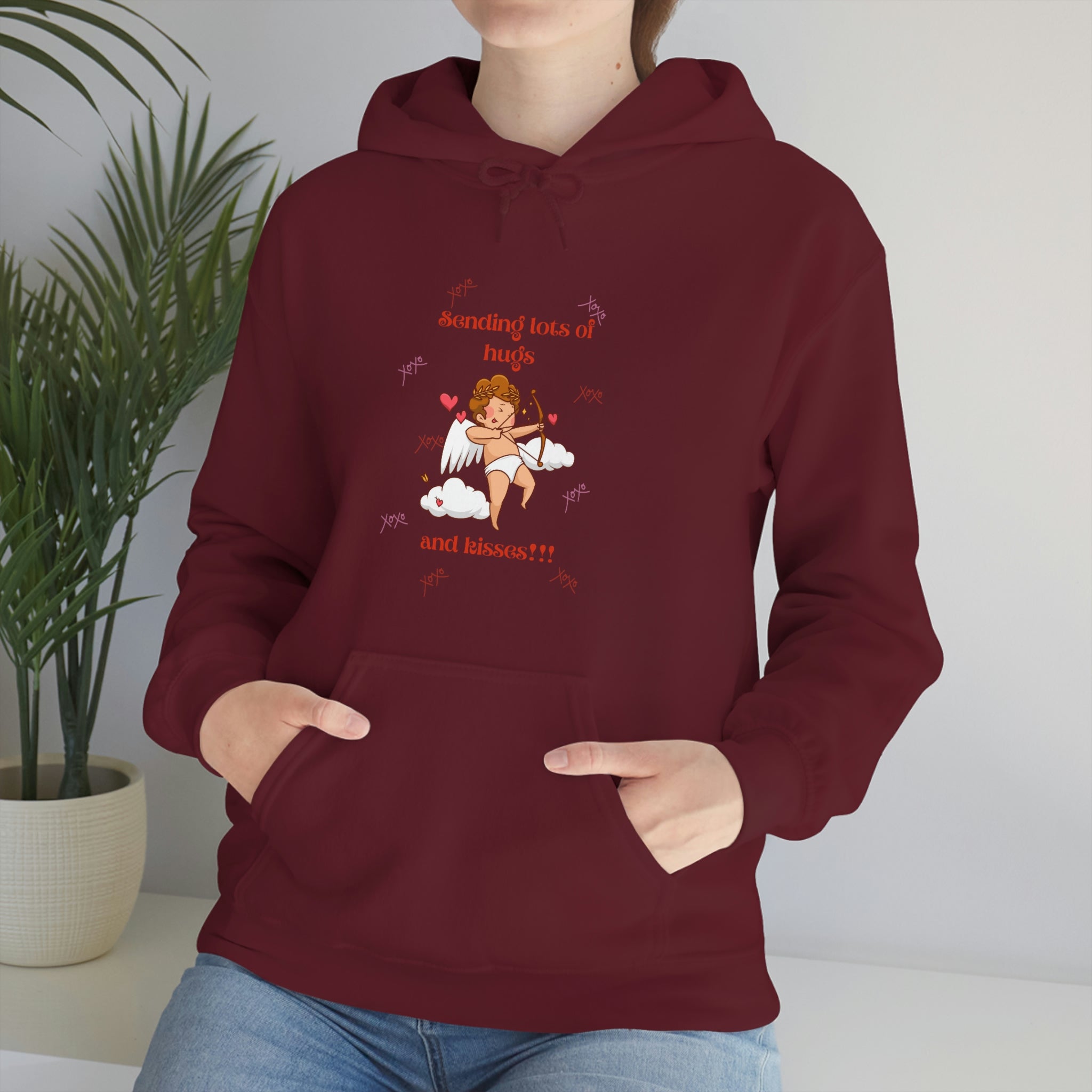 Sending Lots Of Hugs & Kisses!!! Unisex Heavy Blend™ Hooded Sweatshirt