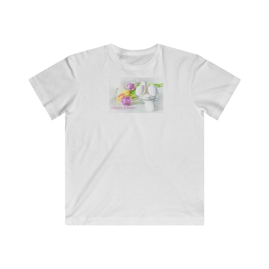 Happy Easter Kids Fine Jersey Tee